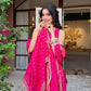 Bandhani Print Top Palazzo Set with Gota