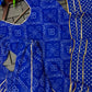 Bandhani Print Top Palazzo Set with Gota