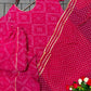 Bandhani Print Top Palazzo Set with Gota
