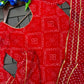 Bandhani Print Top Palazzo Set with Gota