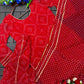 Bandhani Print Top Palazzo Set with Gota