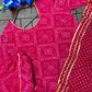 Bandhani Print Top Palazzo Set with Gota