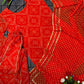 Bandhani Print Top Palazzo Set with Gota