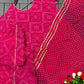 Bandhani Print Top Palazzo Set with Gota