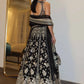 Black Zari Sequin Lehenga Set