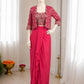 Embroidered Koti Ruffle Skirt Set