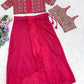 Embroidered Koti Ruffle Skirt Set