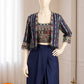 Embroidered Koti Ruffle Skirt Set