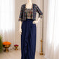Embroidered Koti Ruffle Skirt Set