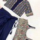 Embroidered Koti Ruffle Skirt Set