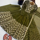 Chevron Sequin Crinkle Silk Anarkali