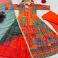 Rajwadi Patchwork Print Anarkali Gown