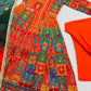 Rajwadi Patchwork Print Anarkali Gown