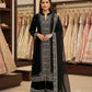 Pure Crepe Silk Embroidered Partywear Suit Set