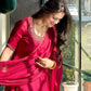 Designer Fendy Silk Embroidered Gown Set