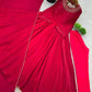 Designer Fendy Silk Embroidered Gown Set