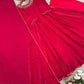Designer Fendy Silk Embroidered Gown Set
