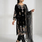 Black Pastel Floral Suit
