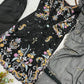 Black Pastel Floral Suit