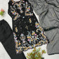 Black Pastel Floral Suit