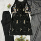 Black Pastel Floral Suit
