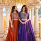 Heavy Embroidered Rangoli Silk Lehenga Set with 9 Meter Flair