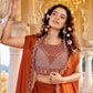 Heavy Embroidered Rangoli Silk Lehenga Set with 9 Meter Flair