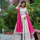 Embroidered Tissue Silk Lehenga Choli