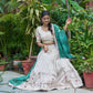 Embroidered Tissue Silk Lehenga Choli