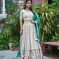 Embroidered Tissue Silk Lehenga Choli