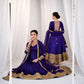 Violet Gota Border Anarkali Gown