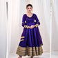 Violet Gota Border Anarkali Gown