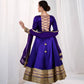Violet Gota Border Anarkali Gown