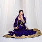 Violet Gota Border Anarkali Gown