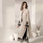 Ivory Threadwork Palazzo Suit