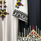 Ivory Threadwork Palazzo Suit