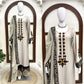 Ivory Threadwork Palazzo Suit