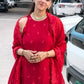 Ruby Threadwork Georgette Suit