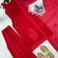Ruby Threadwork Georgette Suit