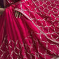 Red Zari Jaal Saree