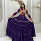 Gamthi Mirror Tiered Koti Lehenga