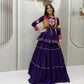 Gamthi Mirror Tiered Koti Lehenga