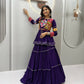 Gamthi Mirror Tiered Koti Lehenga