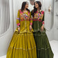 Gamthi Mirror Tiered Koti Lehenga