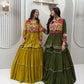 Gamthi Mirror Tiered Koti Lehenga