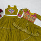 Gamthi Mirror Tiered Koti Lehenga