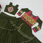 Gamthi Mirror Tiered Koti Lehenga