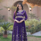 Zari Sequin Flared Gown