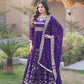 Zari Sequin Flared Gown