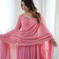 Coral Paisley Sequin Anarkali